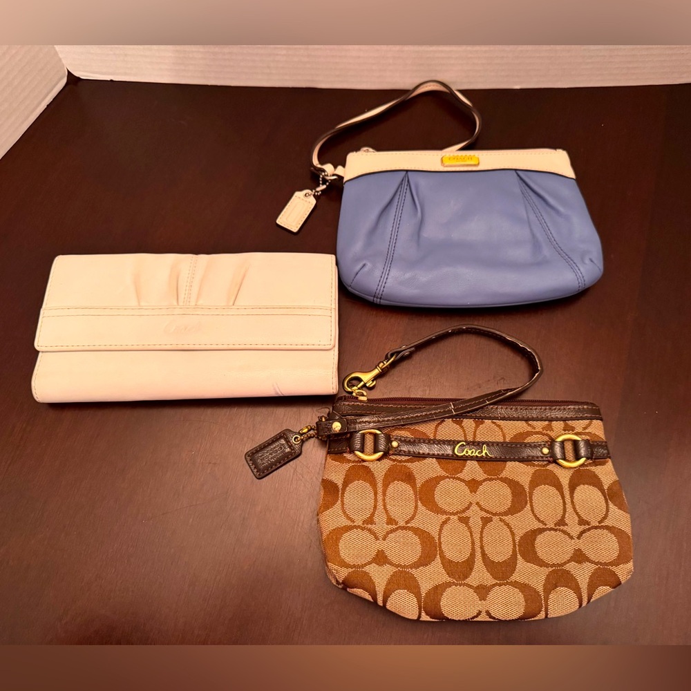 Coach Women's Bag Collection - Cream, Blue, and Brown